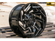 Комплект дисков R16 8,0J ET+0 6*139,7 FBX 203-6 Черный с фрезеровкой (R703)