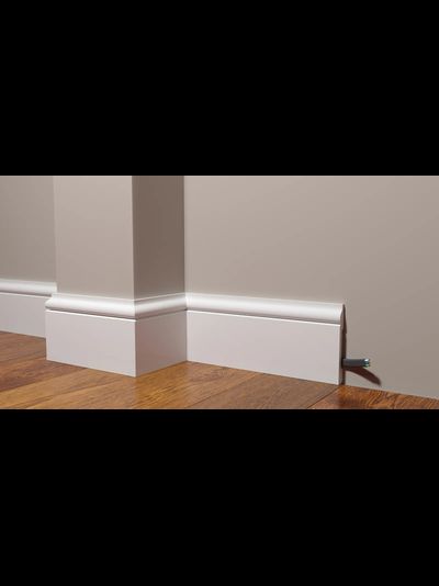 Напольный плинтус Decor-Dizayn DD004, для покраски, влагостойкий, ударопрочный, 2 метра