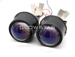 Светодиодные BiLed ПТФ 3.0 дюйма GTR Blue Lens, герметичные (комплект, 2шт)