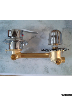 Смеситель для душевой кабины на 3 положения G3-10 G3-12 G3-14 см под резьбу