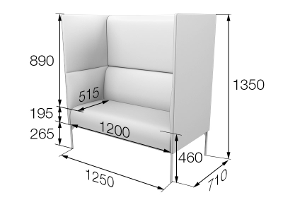 Диван Бридж высокий
