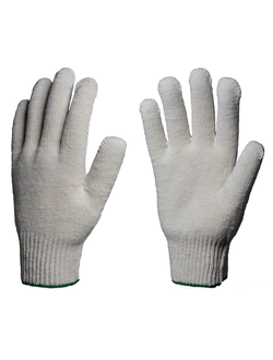 Перчатки х/б 10кл. ЛЮКС 42-44гр. 150текс, белые