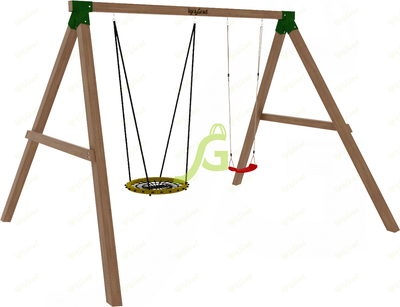 Качельный модуль "Гнездо-паутинка + одиночные"