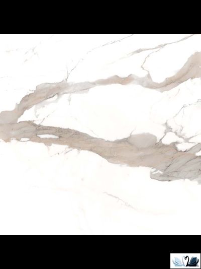 Керамогранит Zerde Tile Calacatta brown 80х80 см глянцевый