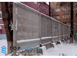 Бетонный забор с установкой купить от производителя в Подмосковье