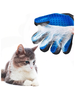 Перчатка-рукавица для вычесывания шерсти