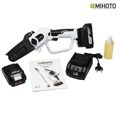 Мини пила Mihoto MCSA 1801 два аккумулятора 2 Ач и зарядка