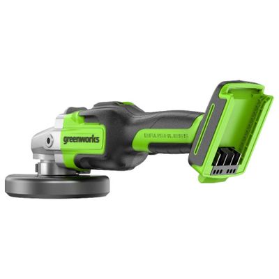 Угловая шлифовальная машина, аккумуляторная Greenworks GD24AG, 24V, АКБ 4 Ач, ЗУ