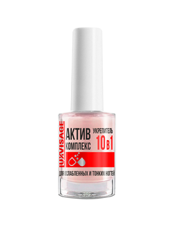 Укрепитель LUX visage АКТИВ КОМПЛЕКС 10 в 1 для ослабленных и тонких ногтей