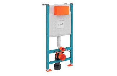 Комплект: подвесного безободкового унитаза VitrA Zentrum (с сиденьем микролифт, инсталляцией и кнопкой Root Square), 9875B003-7201