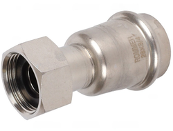 Переходник ROMMER с накидной гайкой ВПр-ВР, 28х3/4 из нержавеющей стали прессовой