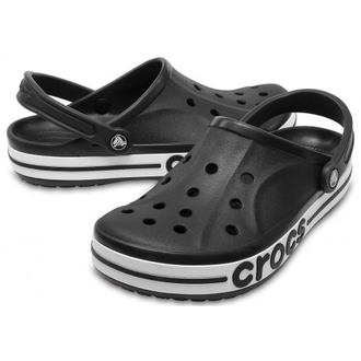 CROCS BAYABAND CLOG ЧЕРНЫЕ С БЕЛЫМ