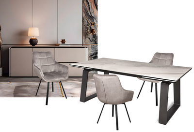 LEONARDO черный/ керамика MILKY WAY GU 200(+50+50)x100