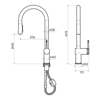 СМЕСИТЕЛЬ OMOIKIRI TAHARA-SB