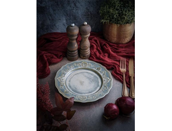 Тарелка мелкая d 21 см h 2,4 см, фарфор