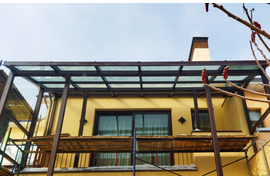 2-хэтажный стеклянный навес