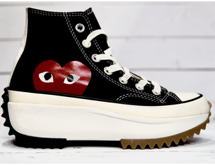 Converse comme des garçons femme noir online