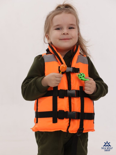 Жилет спасательный до 30кг БК "Водник Junior" ГОСТ