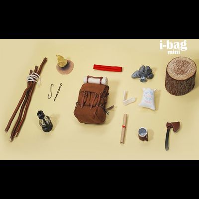 Рюкзак с аксессуарами для кемпинга (для коллекционных фигур 30 см) масштаб 1/6  Frost River Style Canvas Camping backpack (i-b001A) - i-bag