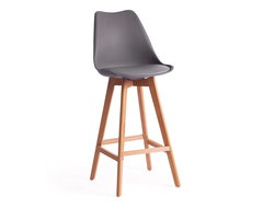 Стул барный TULIP BAR (mod. C1014H) серый 024 /натуральный