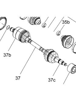 Привод задний правый оригинал BRP 705501486/705500868/705500983/705502473 для BRP Can-Am G1/G2 450/500/570/650/800/1000