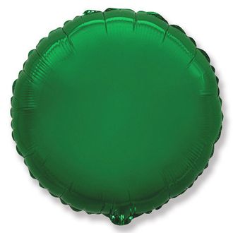 Воздушный шар фольгированный "Круг" зеленый 81 см.