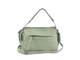 (АРТИКУЛ: 9859/1/8) СУМКА ЖЕНСКАЯ, НЕБОЛЬШАЯ, НАТУРАЛЬНАЯ КОЖА, БЛЕДНО-ЗЕЛЕНАЯ, С КАРМАНАМИ ПО БОКАМ, С ДВУМЯ ПЛЕЧЕВЫМИ РЕМНЯМИ