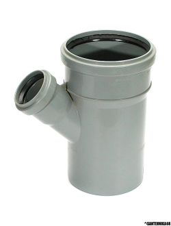 Тройник ПП канализационный Политрон 50х50 45гр. 50х50 90гр. 50х40 110х50