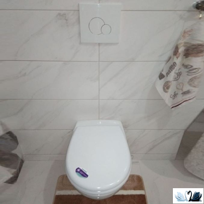 Комплект ПЭК Santek Бореаль 1.WH30.2.464. Инсталляция с кнопкой (белый, глянец) и подвесной унитаз с сиденьем микролифт