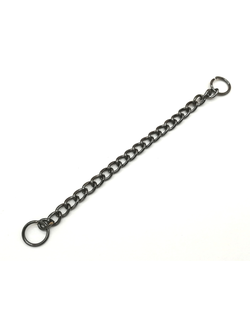 Вешалка цепочка для пальто и шуб, цвет темное серебро