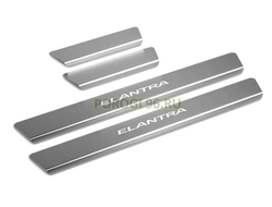 Накладки на пороги для Hyundai Elantra 2018-2020