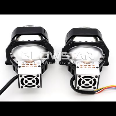Aozoom BiLed+Laser AAPD 17L с лазером (прямоугольные) 61W/77W, 12V, 6 Поколение, 3.0 дюйма