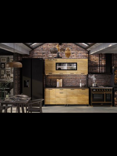 Абрау 2,0 м кухонный гарнитур Дуб золотой