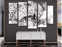 Модульная картина "Оскал зверя"