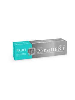 Зубная паста для ежедневного отбеливания Profi White, PresiDENT, 50 мл.