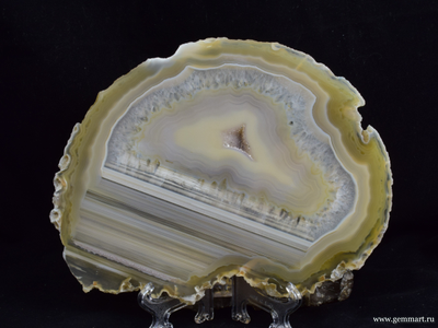 Агат - полированный спил -