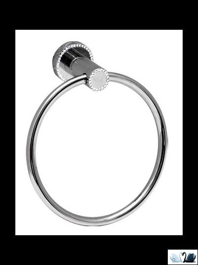 Полотенцедержатель Wildbad Sevilla, круглый, хром со стразами