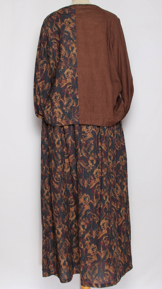 Костюм "Комбинированный длинный рукав" синий до р.44-46