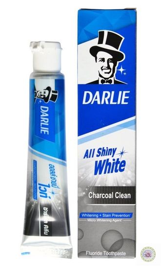 Зубная паста Darlie Charcoal Clean All Shiny White "С углем". 80г.