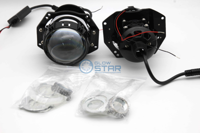 Светодиодные билед модули Aozoom A16 Bi-Led, 3.0 дюйма, крепление 3R и под гайку, драйвер внешний (комплект, 2шт)