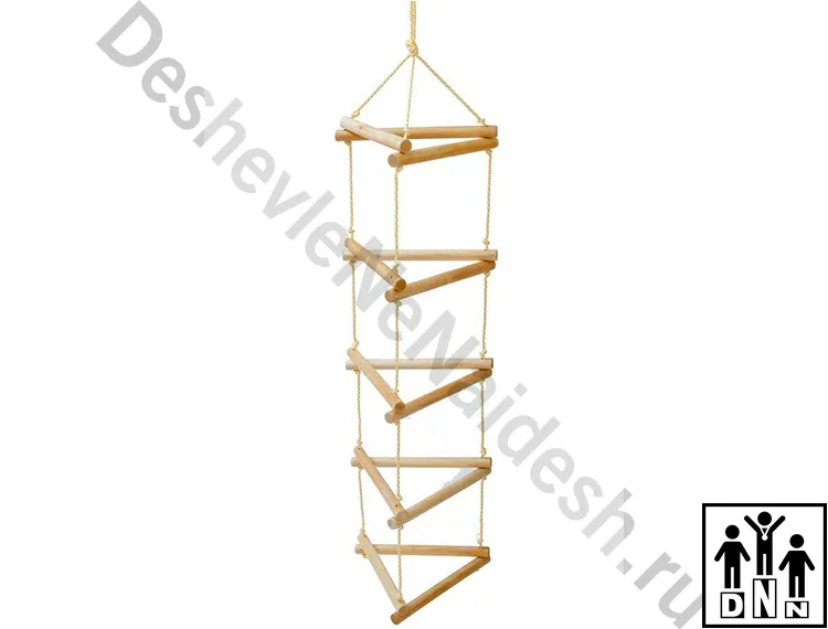 Треугольная веревочная лесенка