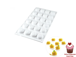 Форма для муссовых десертов СТОУН мини, 24 ячейки, силикон