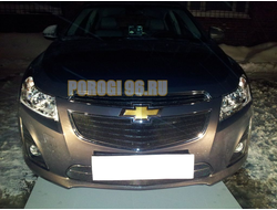 Защита радиатора Chevrolet Cruze 2013- black низ