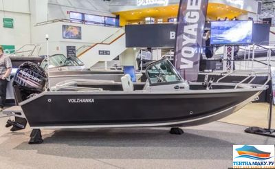 Тент на лодку ВОЛЖАНКА 46 FISH - 2017 (с леерами и кринолинами)