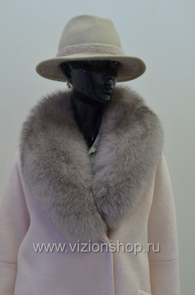 Россия пальто женское зимнее с меховым воротником