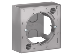 Коробка наружнего монтажа 1 пост, алюминий, серия Atlas Design