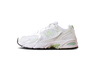 new balance 530 white pastel green