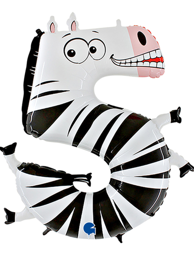 Фольгированная цифра - "Забавные животные"
