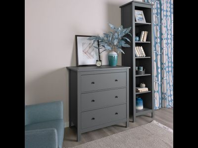 Сага Комод 3 ящика 920х1007х510 серый