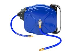 Шланг пневматический 8х12 мм, 15 м, на автоматической катушке, полиуретановый, резьба 1/4" МАСТАК 681-08015HR